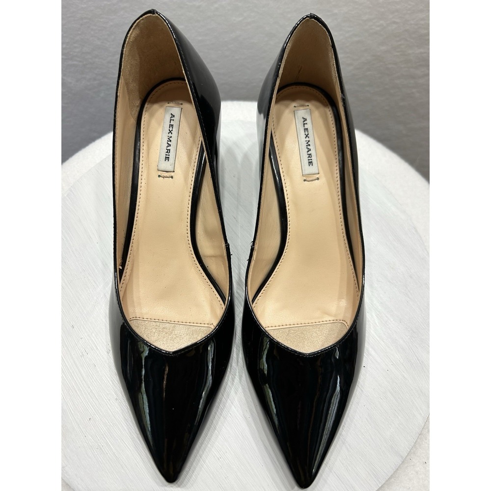 Alex Marie Noelle Black 2" High Heel Shoes Size 7M EUC - Picture 2 of 10